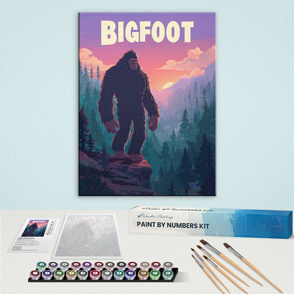 Bigfoot Peak - American Legends | Paint by Numbers Kit