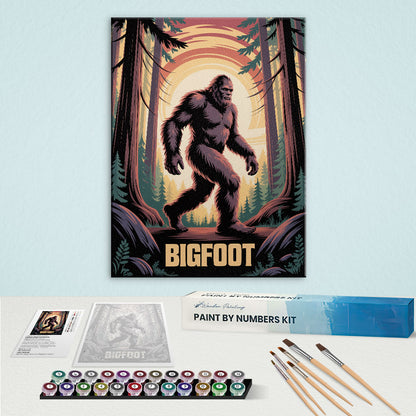 Bigfoot Stride - American Legends | Paint by Numbers Kit