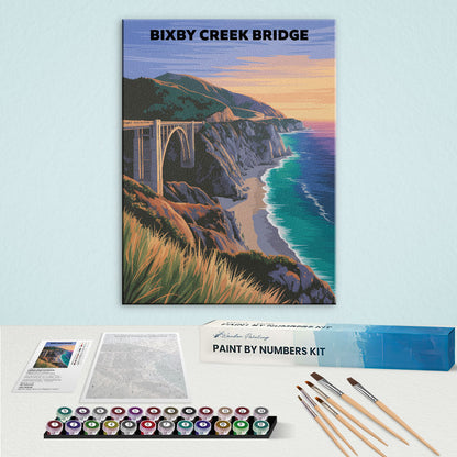 Bixby Creek Bridge, USA | Paint by Numbers Kit