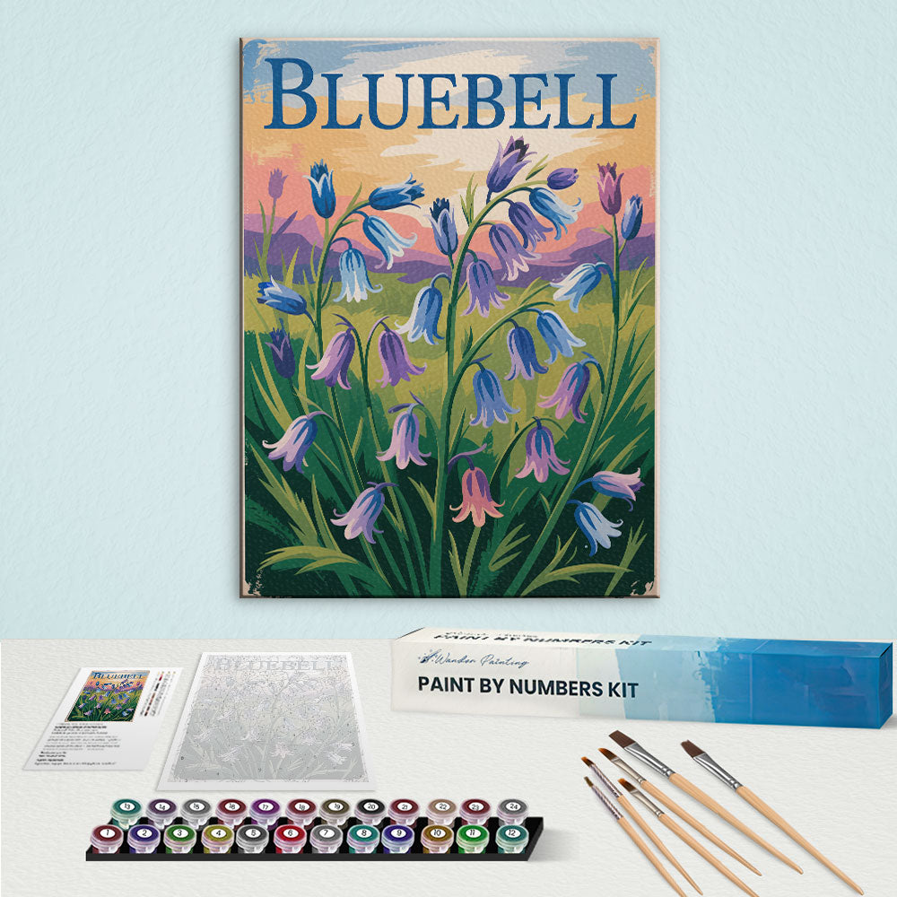 Bluebell - US Wildflowers | Paint by Numbers Kit