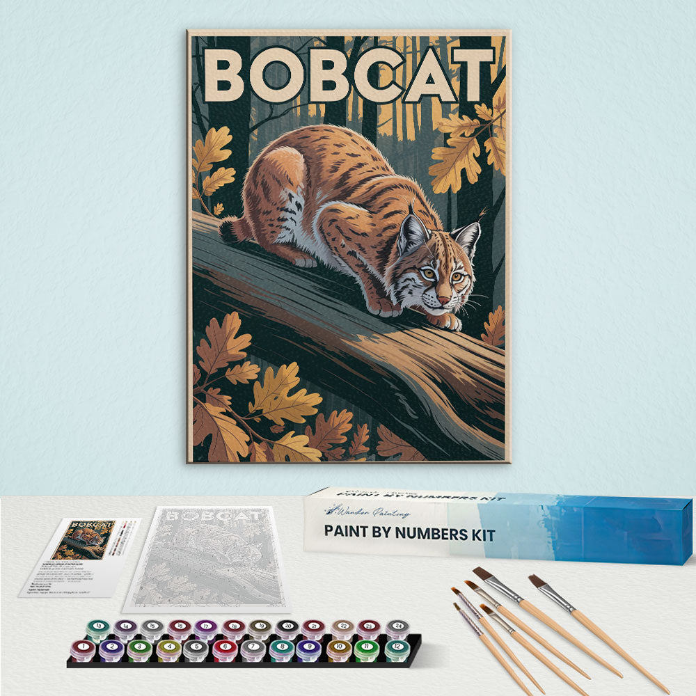 Bobcat - National Park Wildlife | Paint by Numbers Kit