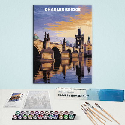 Charles Bridge, Czech Republic | Paint by Numbers Kit