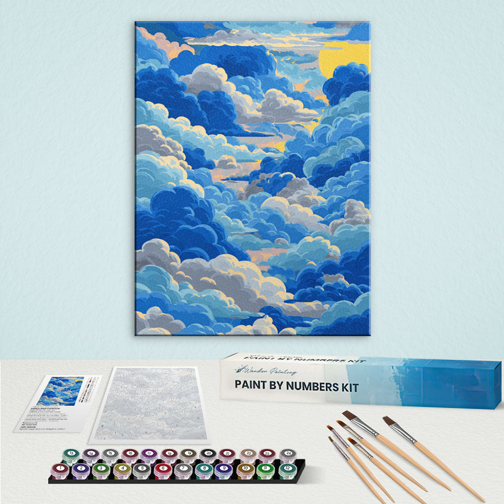 Cloudscape Dream | Paint by Numbers Kit – Wander Painting
