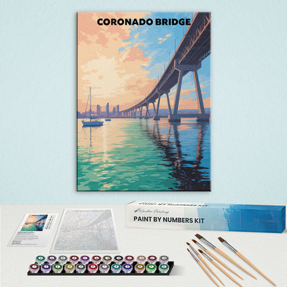 Coronado Bridge, USA | Paint by Numbers Kit