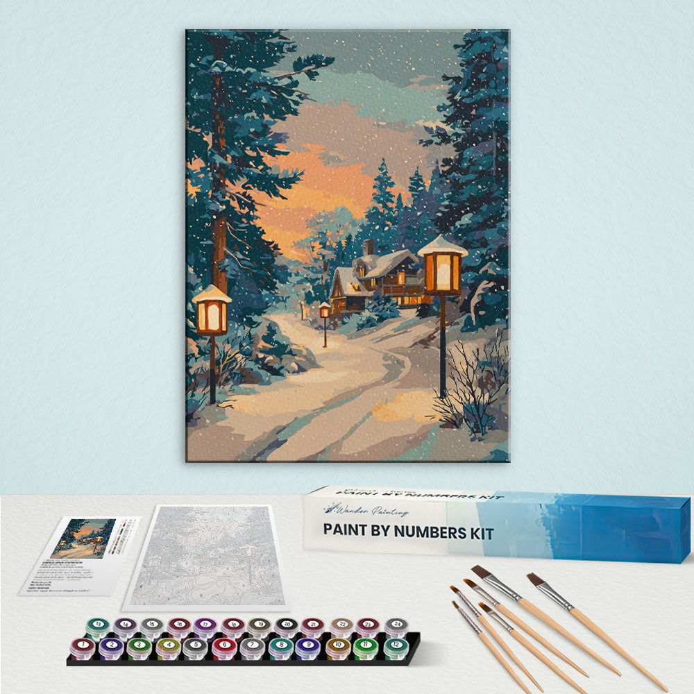 Cozy Cabin | Paint by Numbers Kit