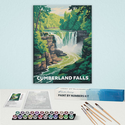 Cumberland Falls - U.S. Waterfalls | Paint by Numbers Kit