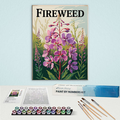 Fireweed - US Wildflowers | Paint by Numbers Kit