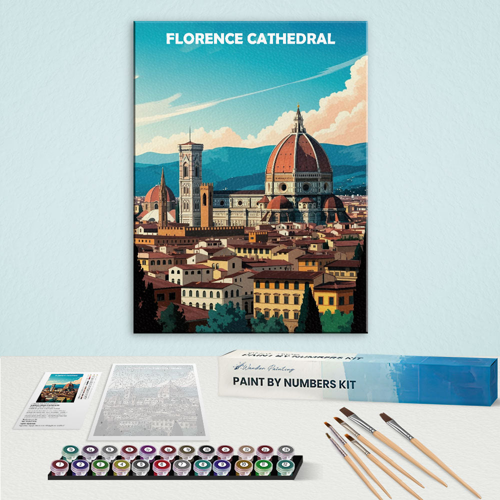 Kathedrale von Florenz, Italien – Weltkulturerbe | Malen nach Zahlen Set