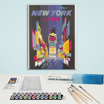 Fly TWA New York - US Poster