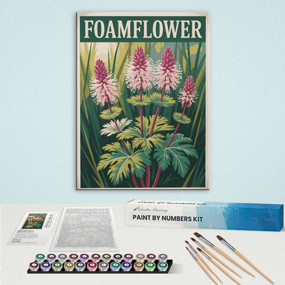 Foamflower - US Wildflowers | Paint by Numbers Kit