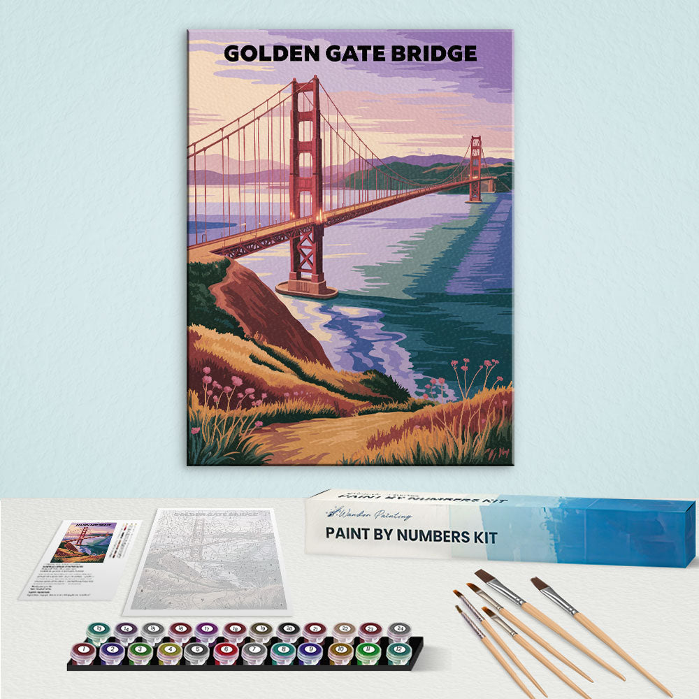 Golden Gate Bridge, USA | Paint by Numbers Kit
