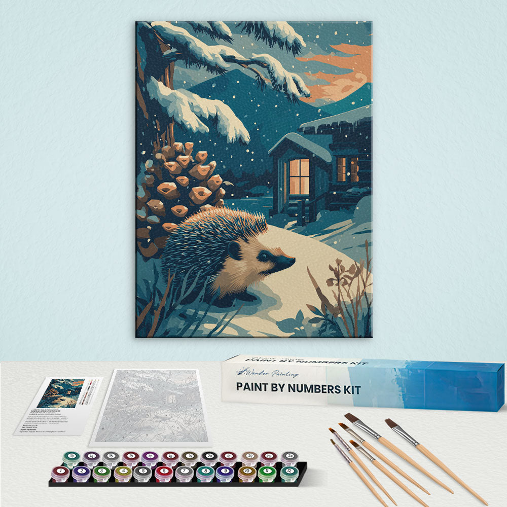 Hedgehog Hideaway | Paint by Numbers Kit