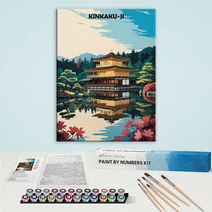 Kinkaku-ji, Japan - World Heritage | Paint by Numbers Kit