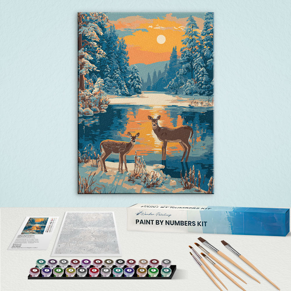 Lake Deer | Paint by Numbers Kit