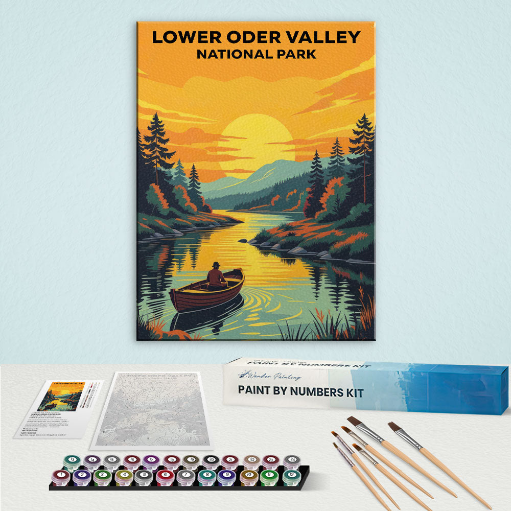 Lower Oder Valley - German National Park | Paint by Numbers Kit