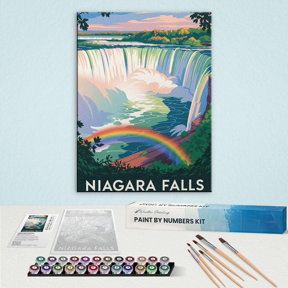 Niagara Falls - U.S. Waterfalls | Paint by Numbers Kit