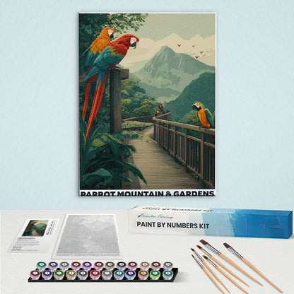 Parrot Mountain & Gardens | Paint by Numbers Kit