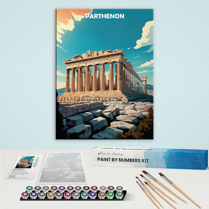 Parthenon, Greece - World Heritage | Paint by Numbers Kit