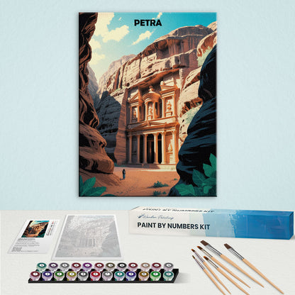 Petra, Jordan - World Heritage | Paint by Numbers Kit