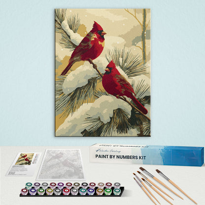 Red Cardinals | Paint by Numbers Kit