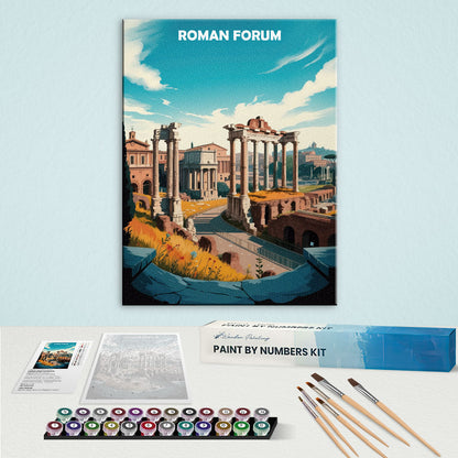 Roman Forum, Italy - World Heritage | Paint by Numbers Kit