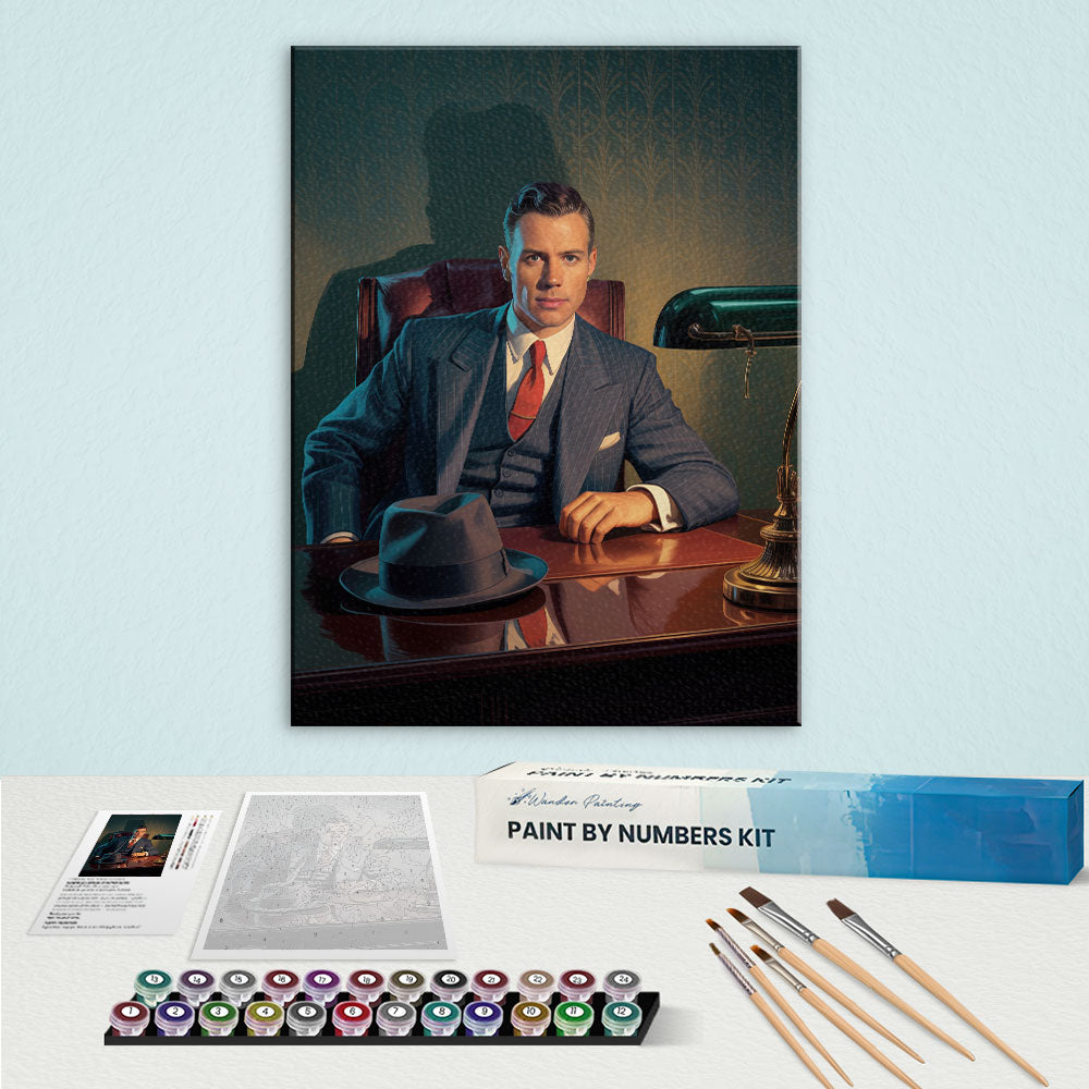 The Velvet Boss|Custom Paint by Numbers Kit