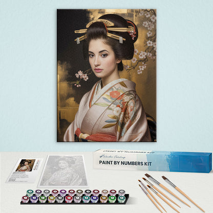 Japan Princess|Custom Paint by Numbers Kit