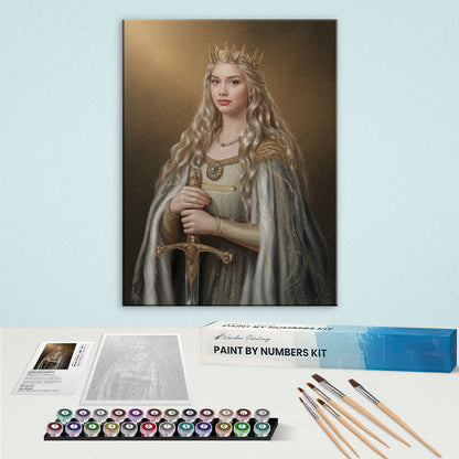 The Sword Queen|Custom Paint by Numbers Kit