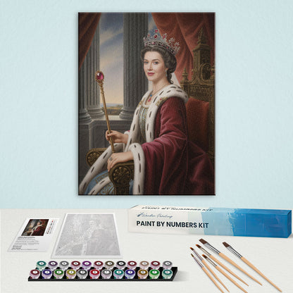 A Majestic Queen|Custom Paint by Numbers Kit