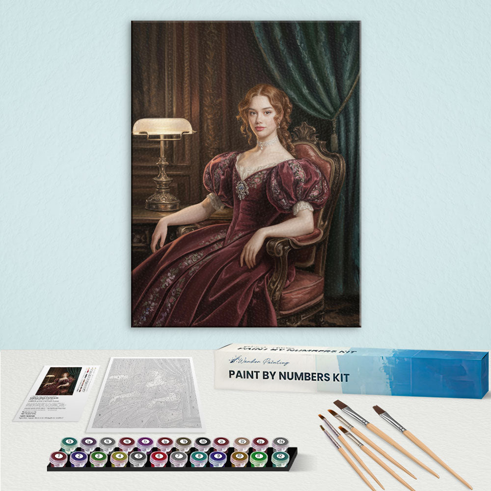 The Ruby Queen|Custom Paint by Numbers Kit