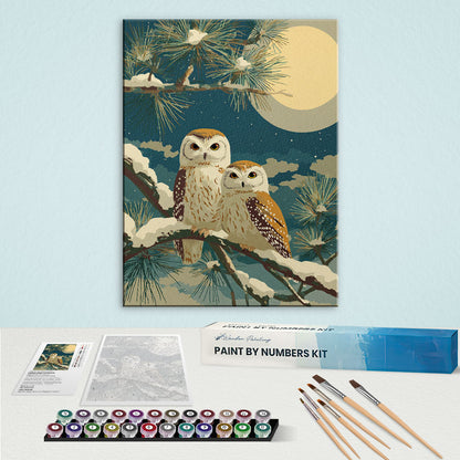 Snowy Owls | Paint by Numbers Kit
