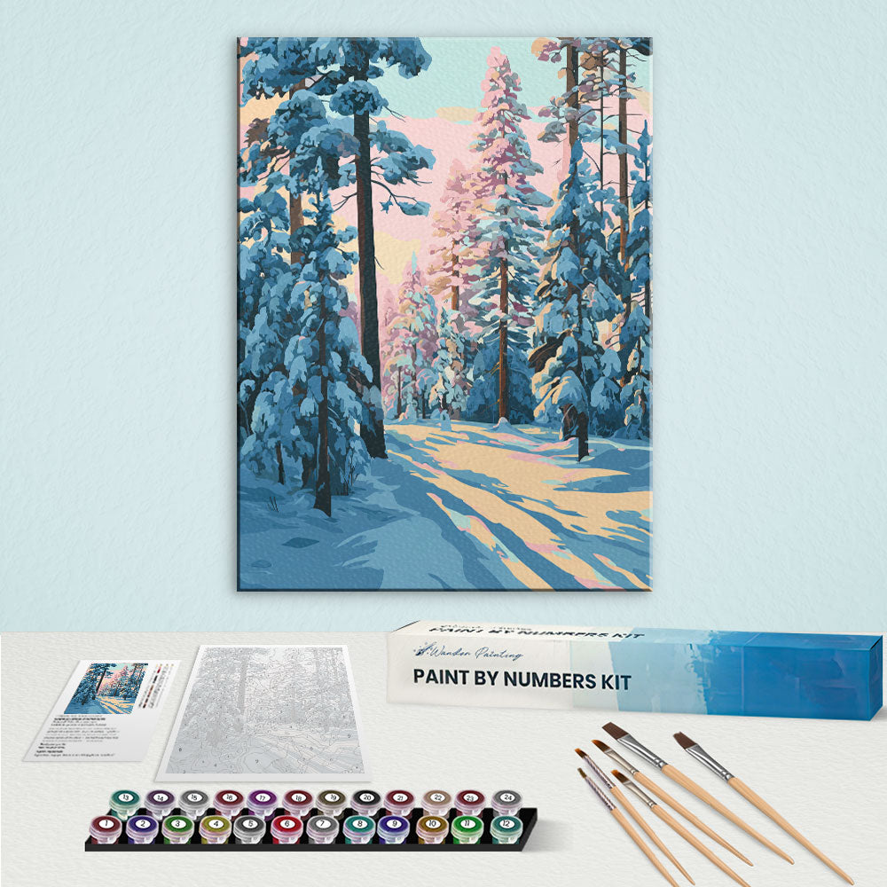 Snowy Path | Paint by Numbers Kit