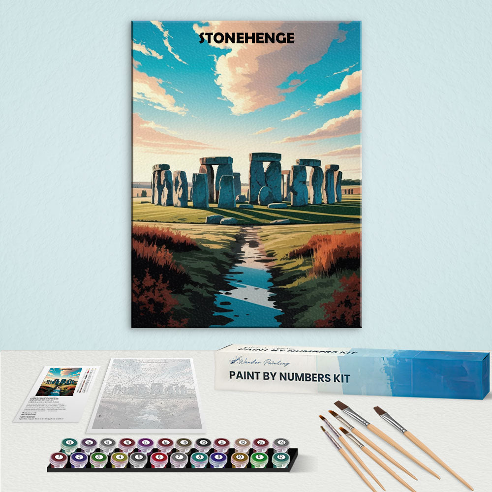 Stonehenge, United Kingdom - World Heritage | Paint by Numbers Kit