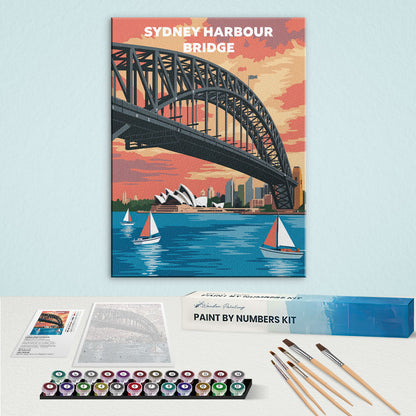Sydney Harbour Bridge, Australia | Paint by Numbers Kit