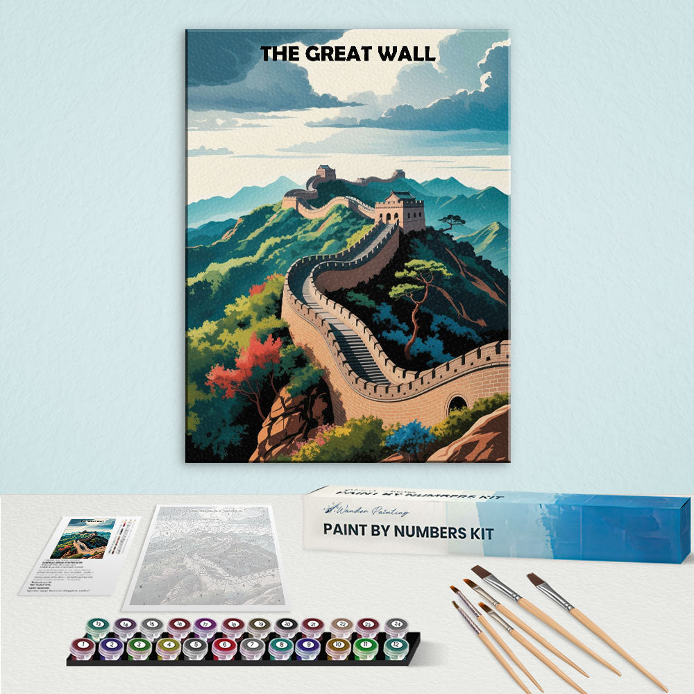 The Great Wall, China - World Heritage | Paint by Numbers Kit