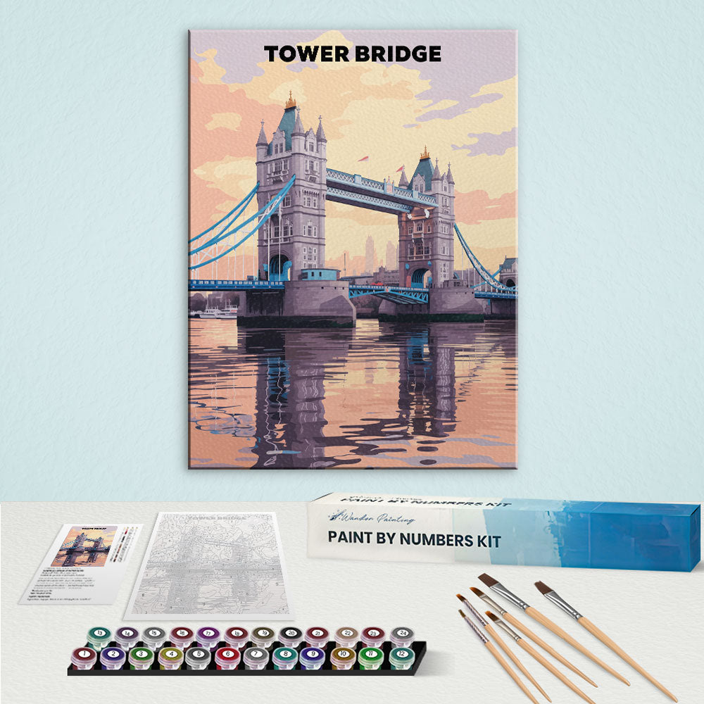 Tower Bridge, United Kingdom | Paint by Numbers Kit