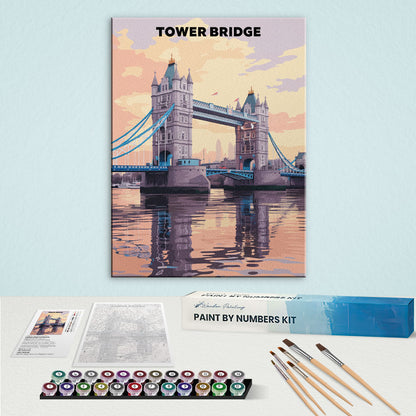 Tower Bridge, United Kingdom | Paint by Numbers Kit
