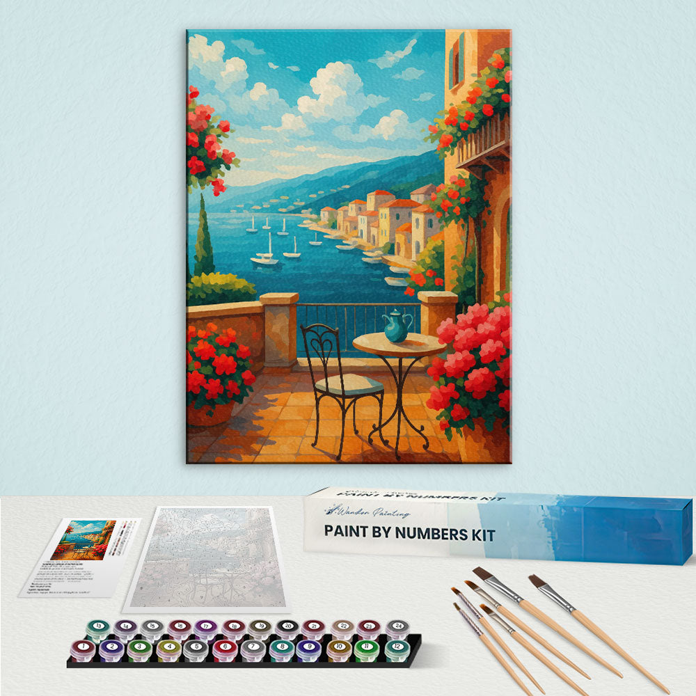 Seaside Balcony | Paint by Numbers Kit
