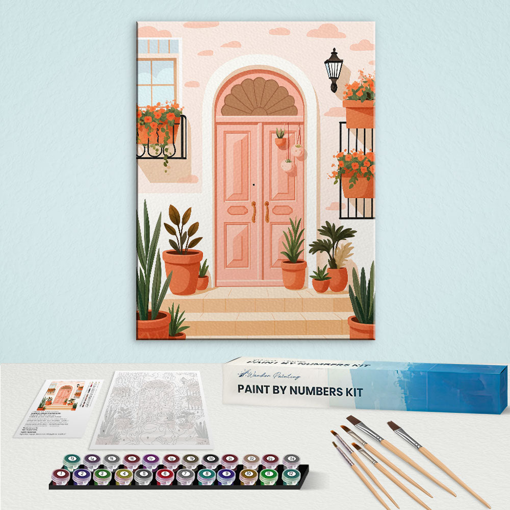 Pink Doorway | Paint by Numbers Kit