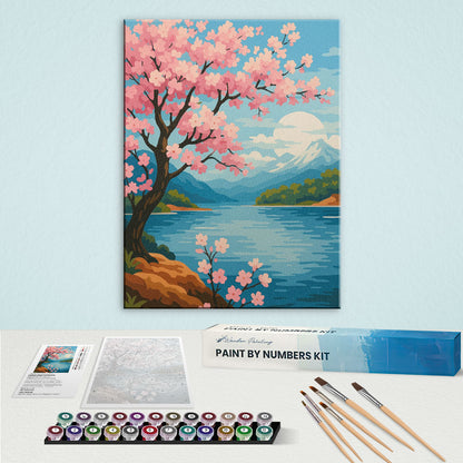 Sakura Lake | Paint by Numbers Kit