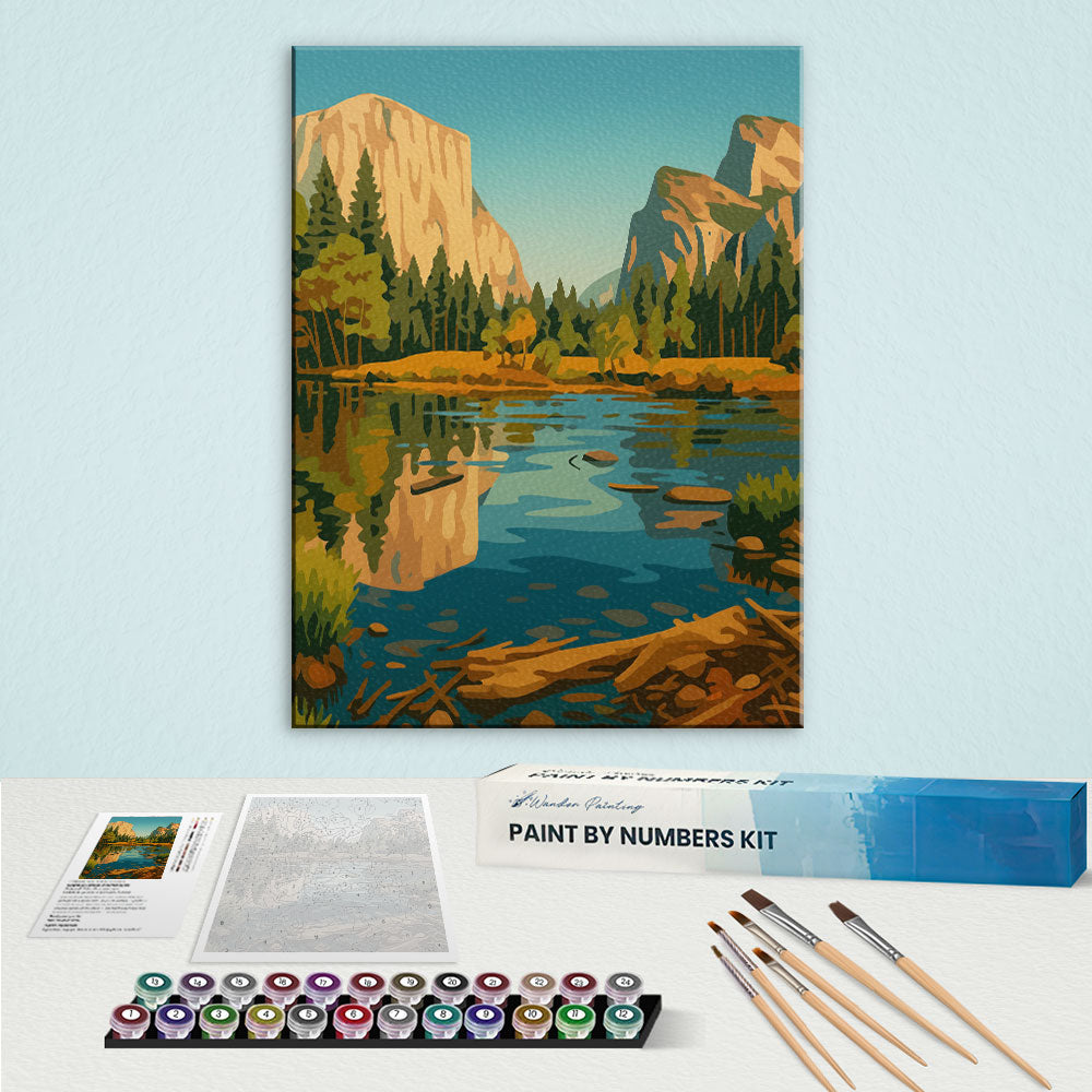 Mountain Lake | Paint by Numbers Kit