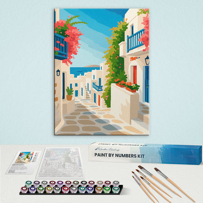Greek Alley | Paint by Numbers Kit