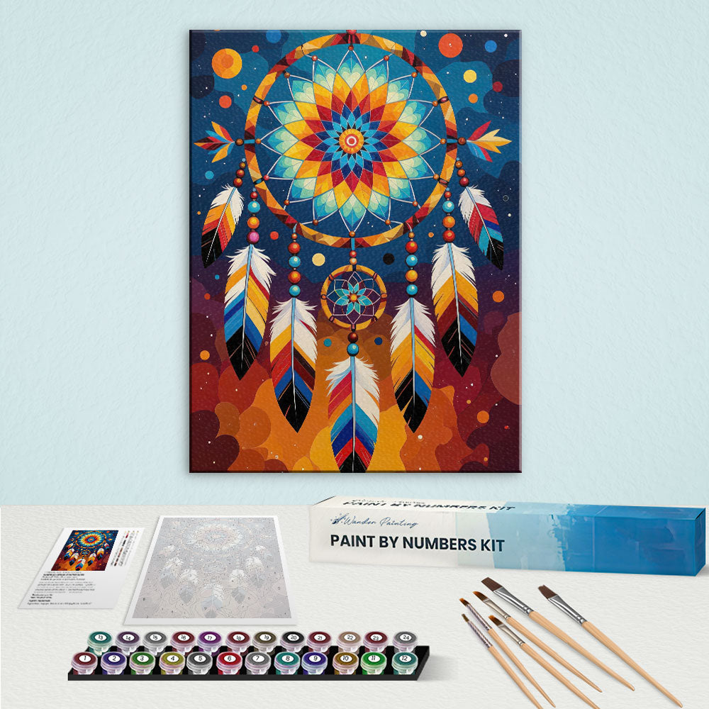 Spirit Catcher - Native American | Paint by Numbers Kit