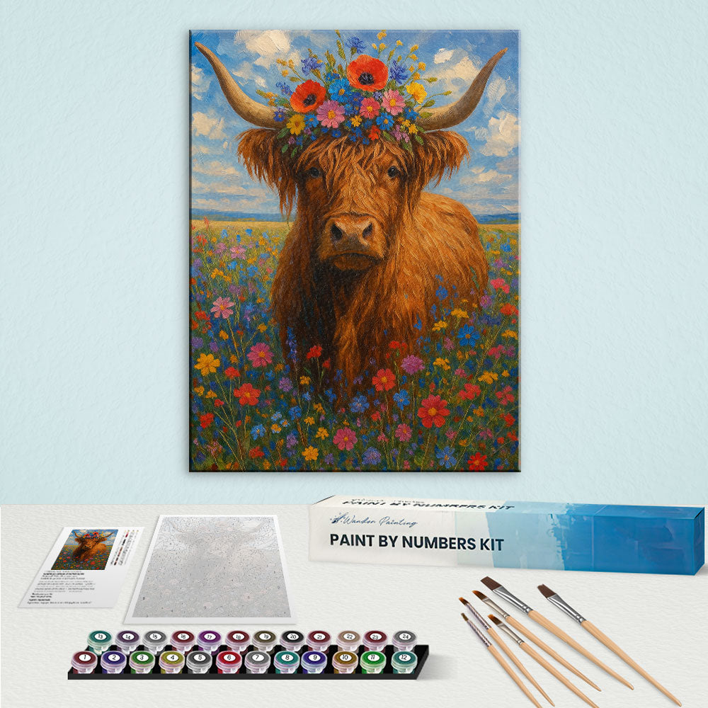Highlands Cow | Paint by Numbers Kit