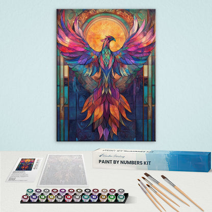 Stained Glass Phoenix | Paint by Numbers Kit
