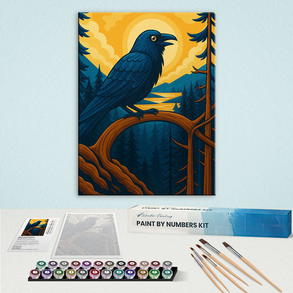 Forest Raven | Paint by Numbers Kit