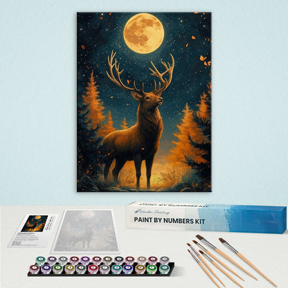 The Moonlit Stag | Paint by Numbers Kit