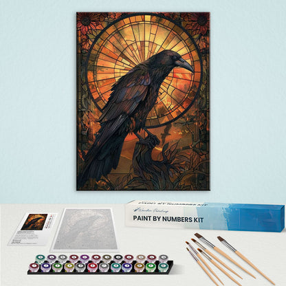 Raven of the Stained Sun | Paint by Numbers Kit