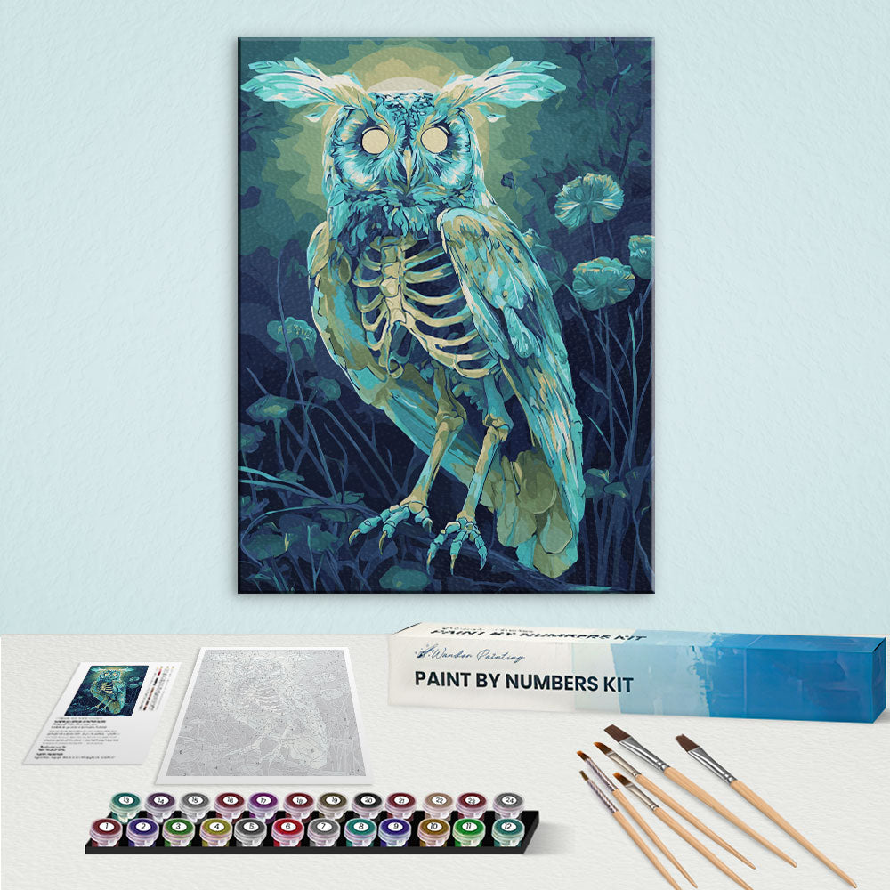 The Bone Owl | Paint by Numbers Kit