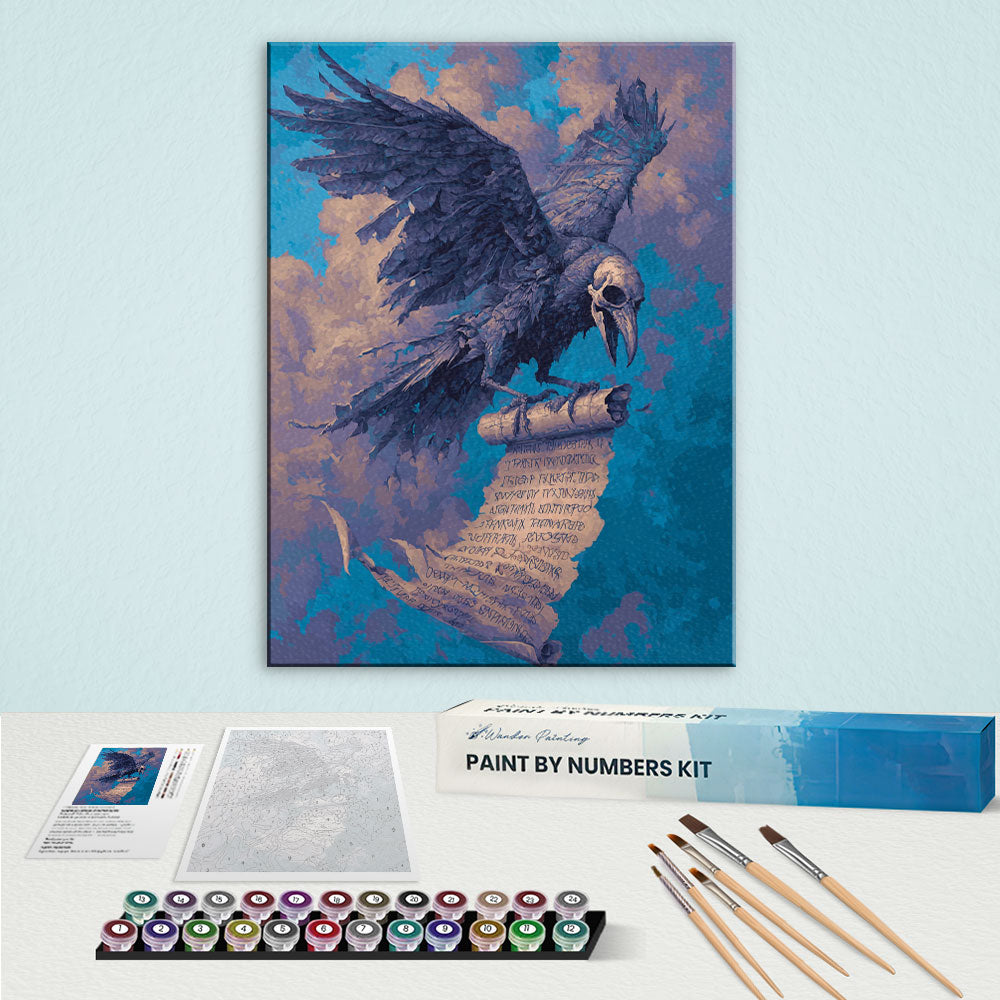 Raven's Message | Paint by Numbers Kit